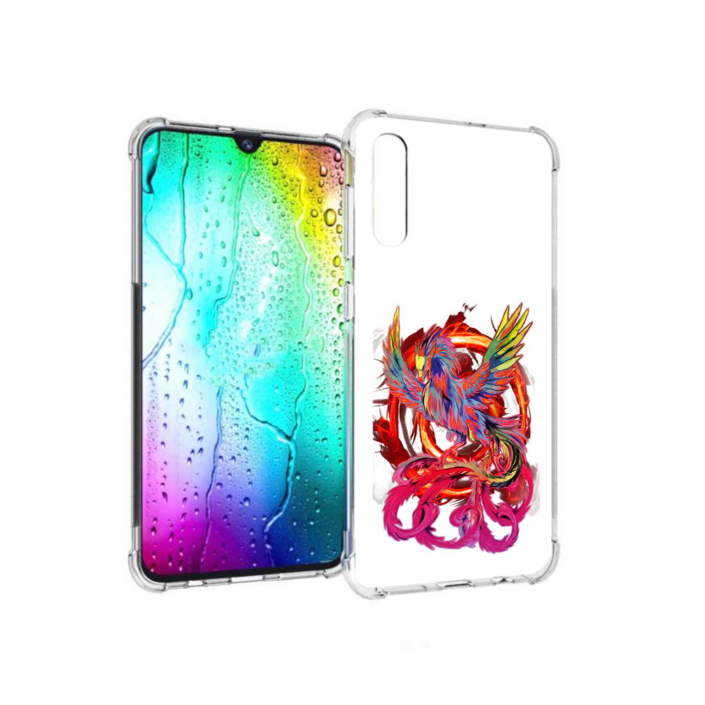 

Чехол MyPads Tocco для Samsung Galaxy A30s красочный феникс (PT226907.519.414), Прозрачный, Tocco