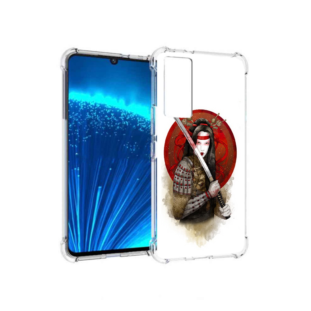 

Чехол MyPads Tocco для Vivo V21E рисованная девушка с катаной (PT226954.394.580), Прозрачный, Tocco