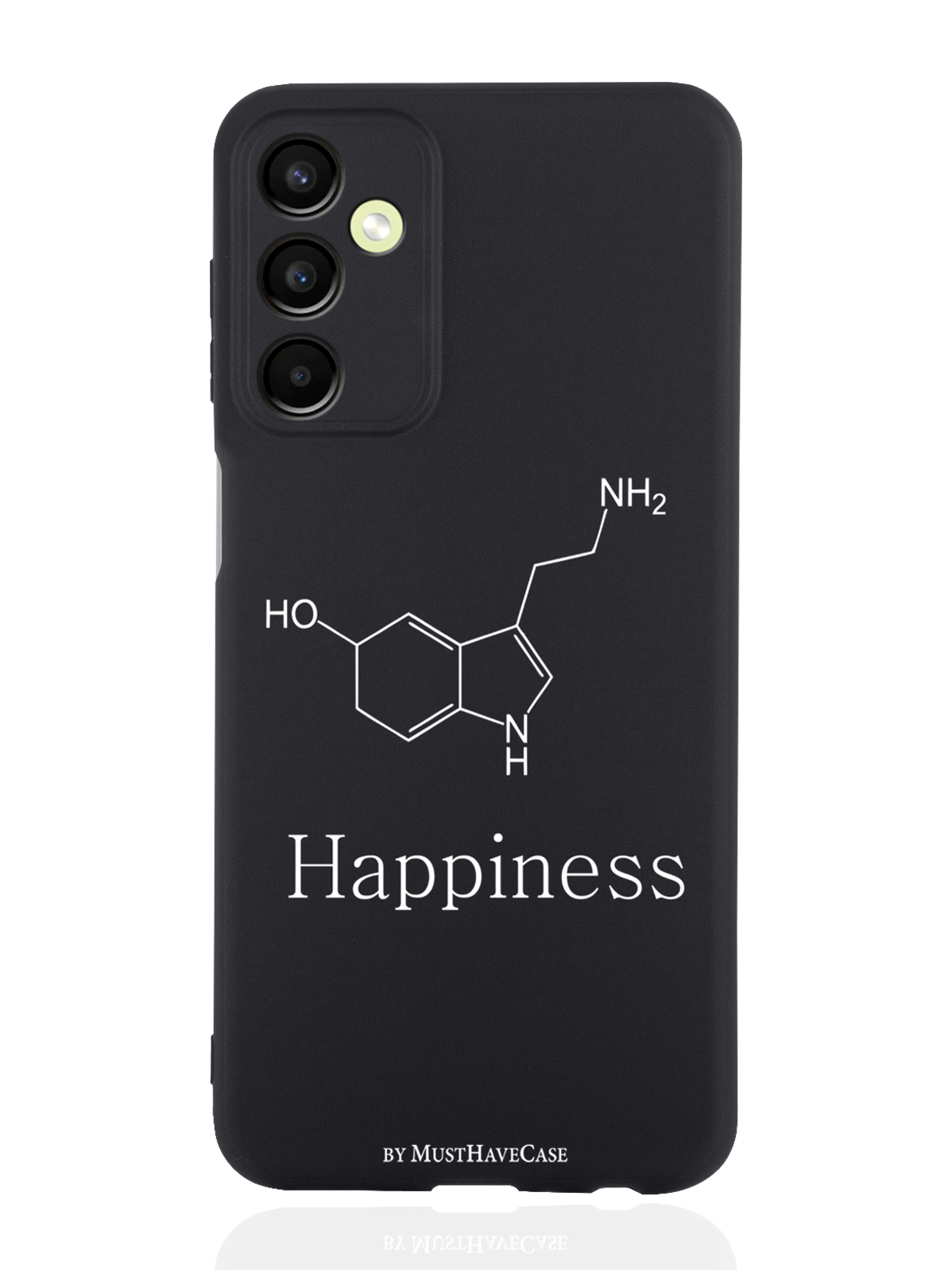 

Чехол MustHaveCase для Samsung Galaxy A24 Молекула счастья черный, Черный;белый