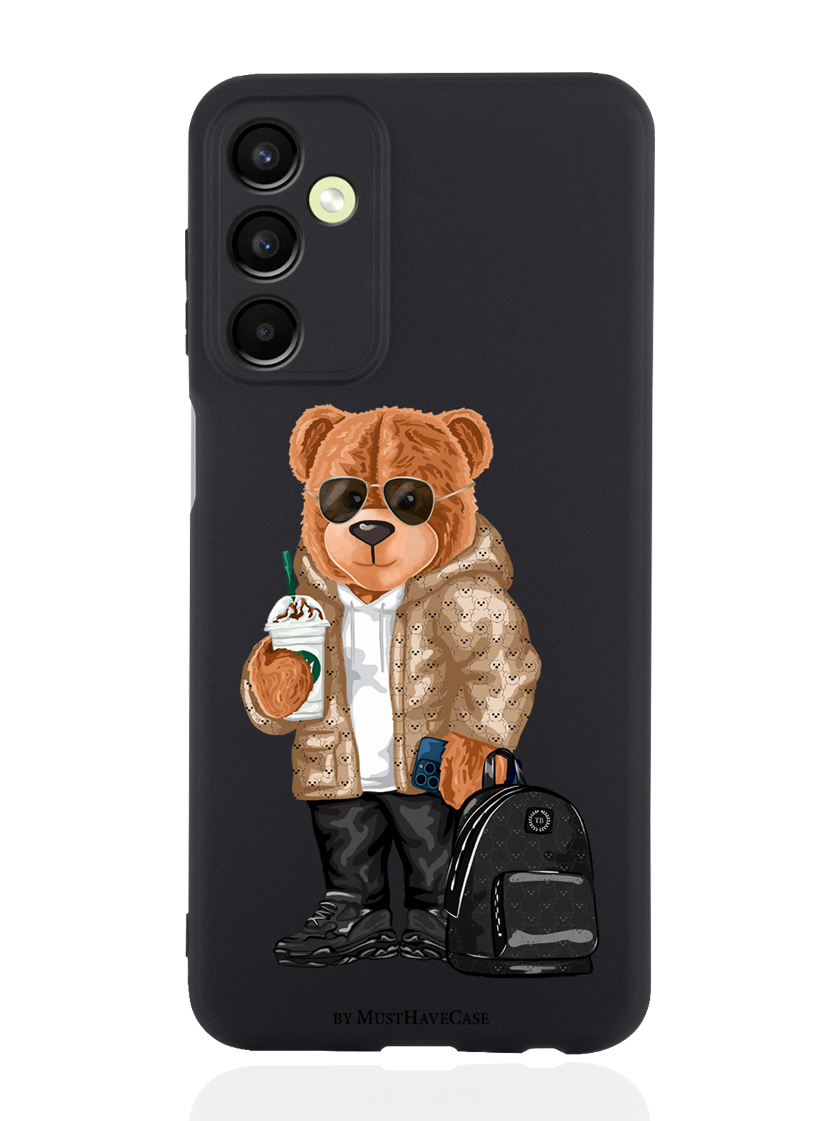 

Чехол MustHaveCase для Samsung Galaxy A24 Tony Style в очках черный, Коричневый;черный;белый