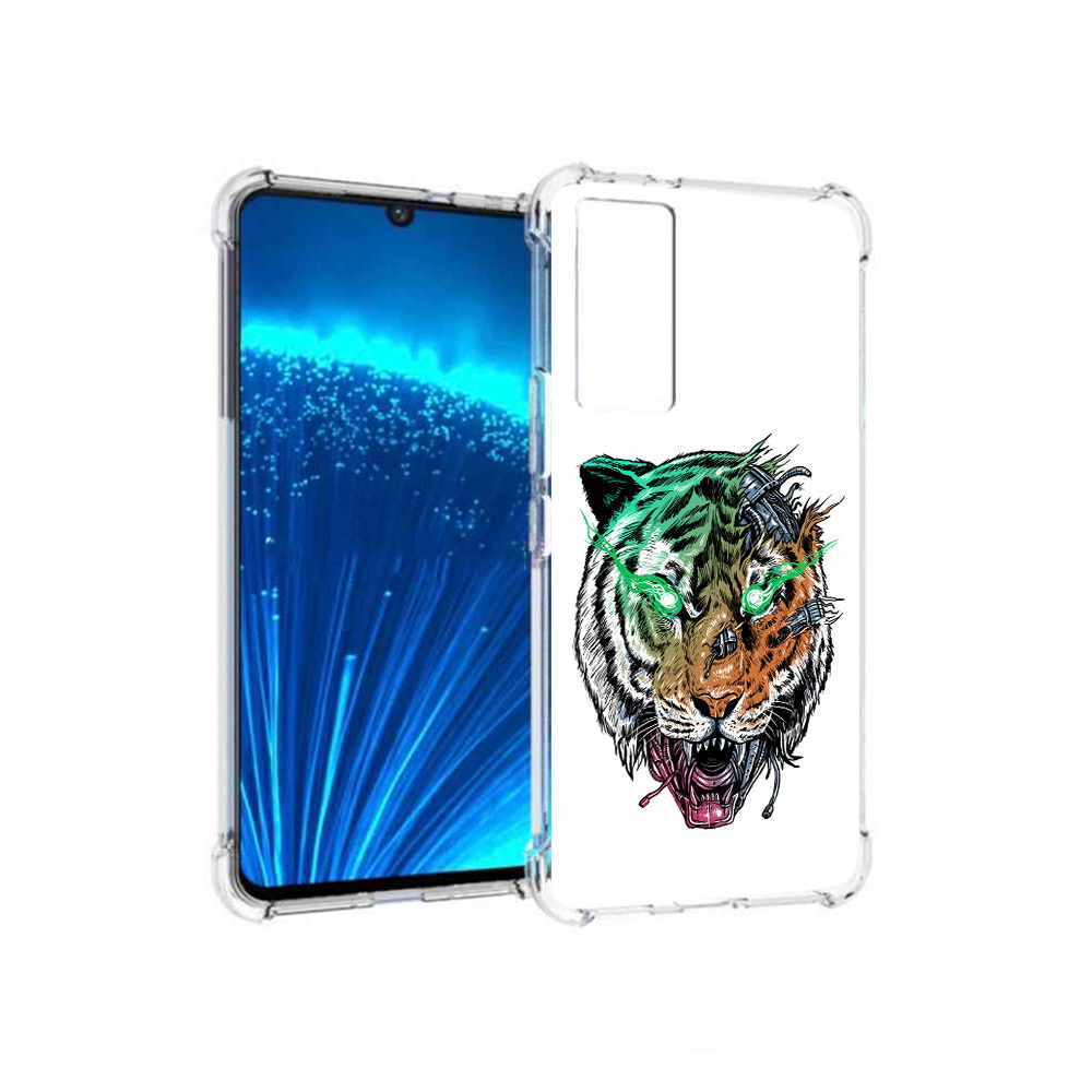 

Чехол MyPads Tocco для Vivo V21E робо-тигр (PT226954.394.584), Прозрачный, Tocco