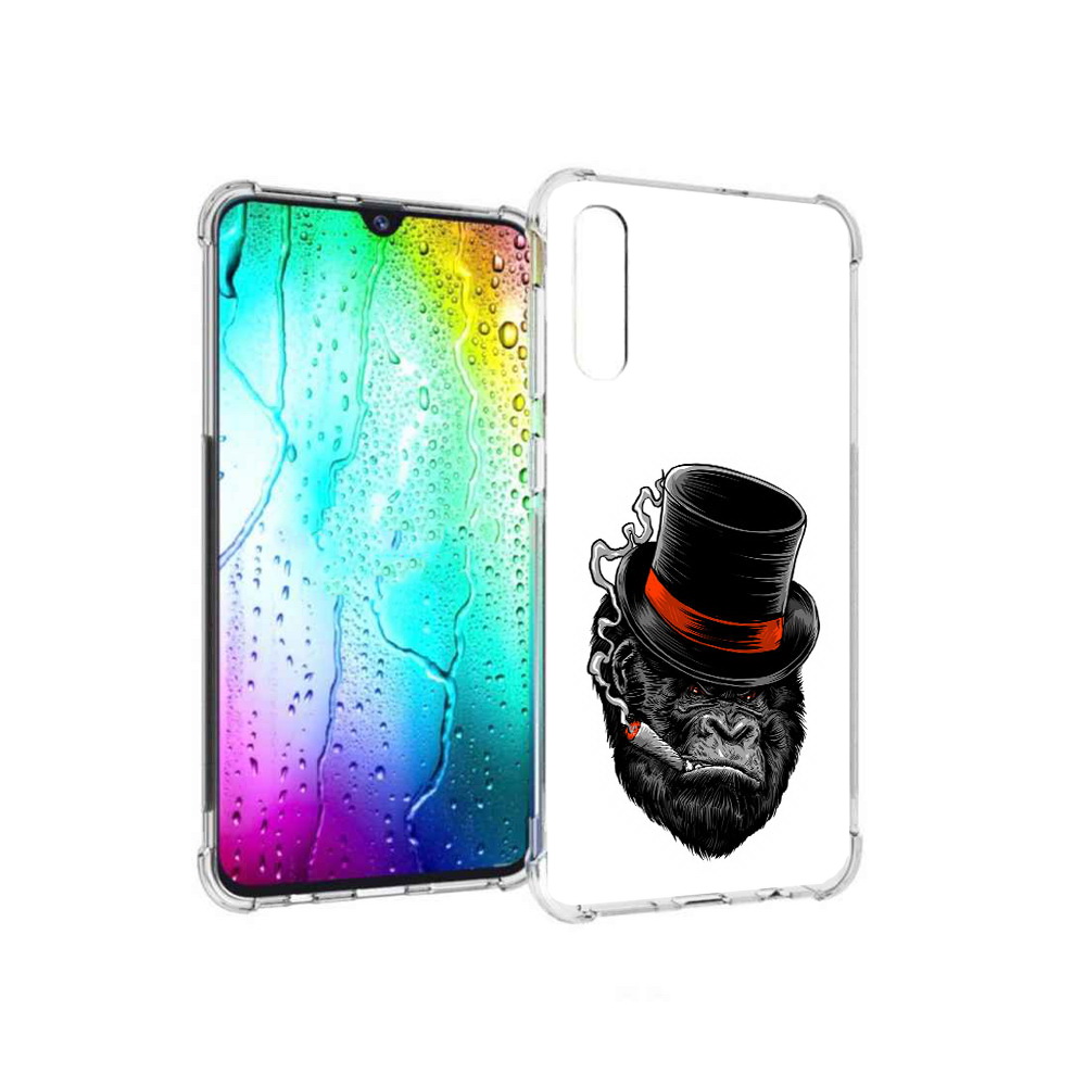 

Чехол MyPads Tocco для Samsung Galaxy A30s дизайнерская горилла (PT226907.519.431), Прозрачный, Tocco