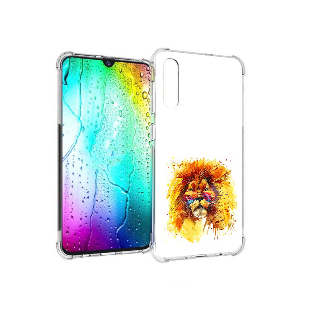 

Чехол MyPads Tocco для Samsung Galaxy A30s лев в очках (PT226907.519.436), Прозрачный, Tocco