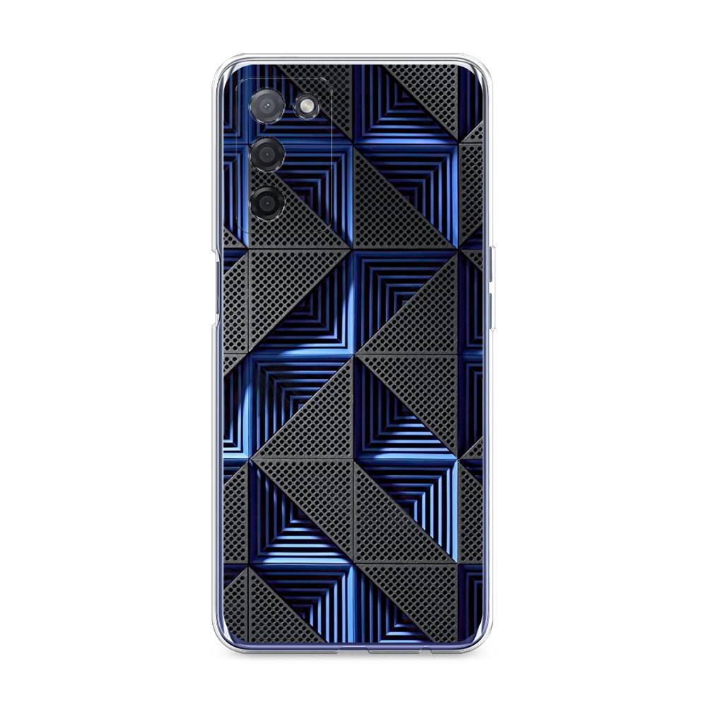 

Чехол на Oppo A55 5G "IBM", Серый;синий, 256250-3