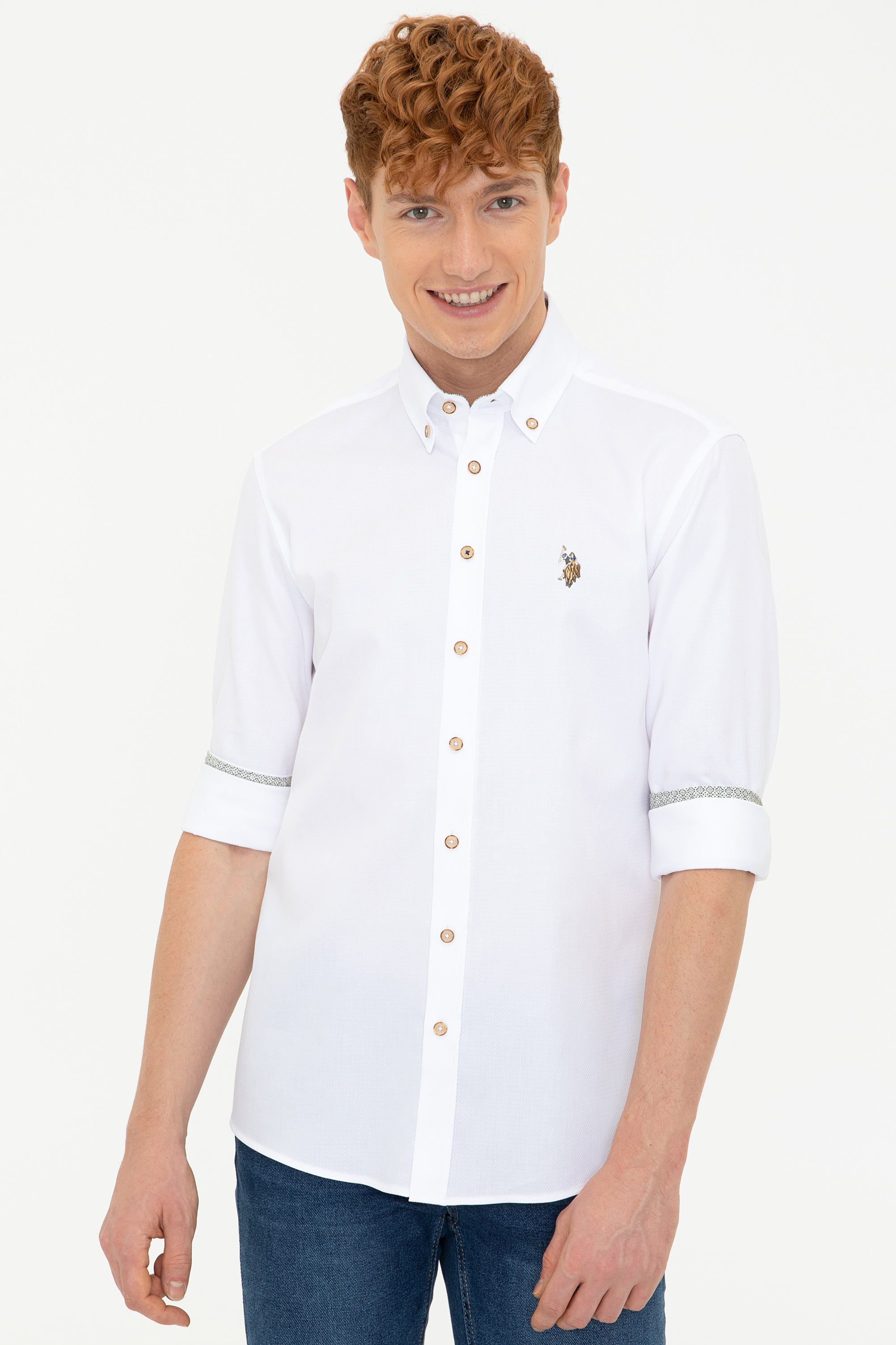 фото Рубашка мужская u.s. polo assn. g081sz0040sansoni021k белая l