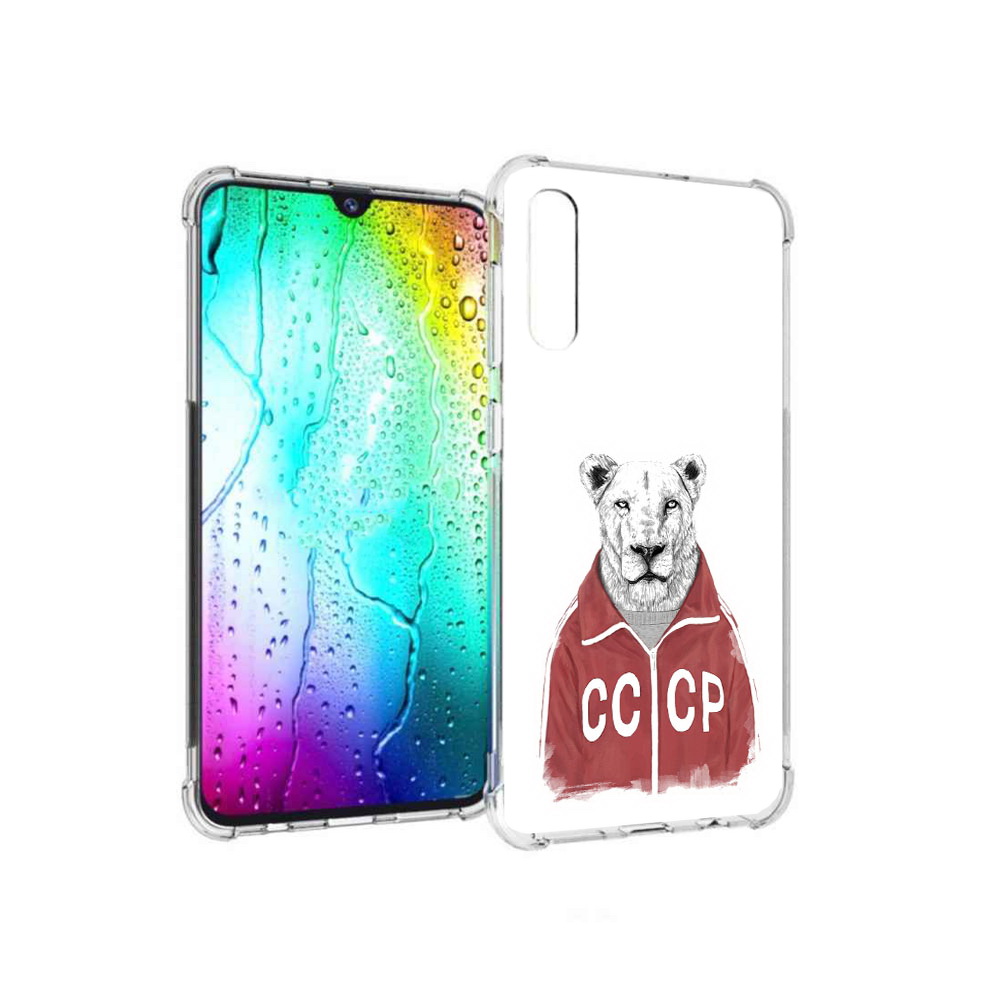 

Чехол MyPads Tocco для Samsung Galaxy A30s львица ссср (PT226907.519.450), Прозрачный, Tocco