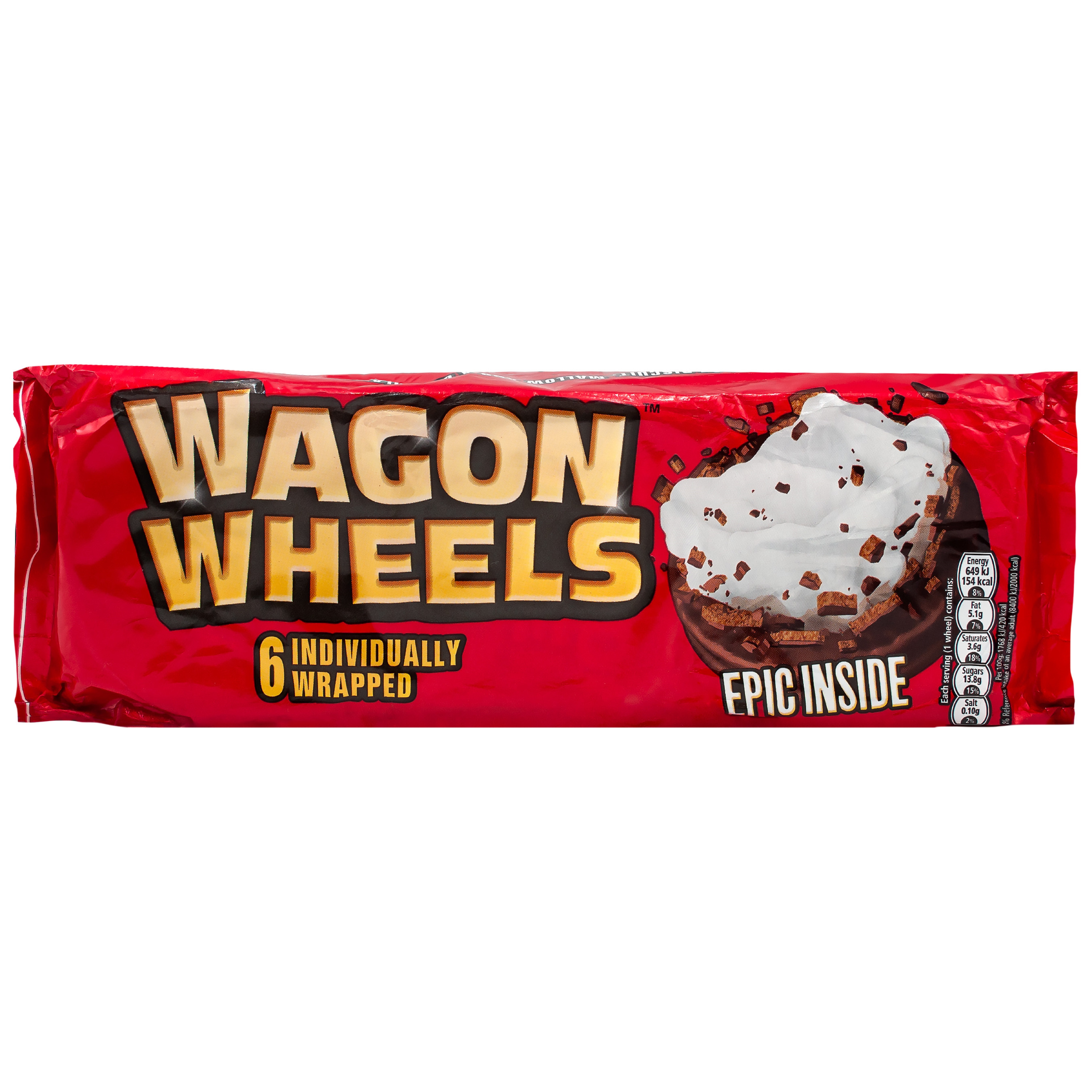 Печенье Wagon Wheels с суфле покрытое глазурью 220 г