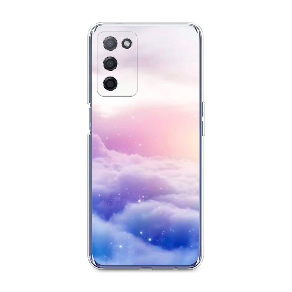 

Чехол на Oppo A55 5G "Небеса", Голубой;белый;розовый, 256250-2