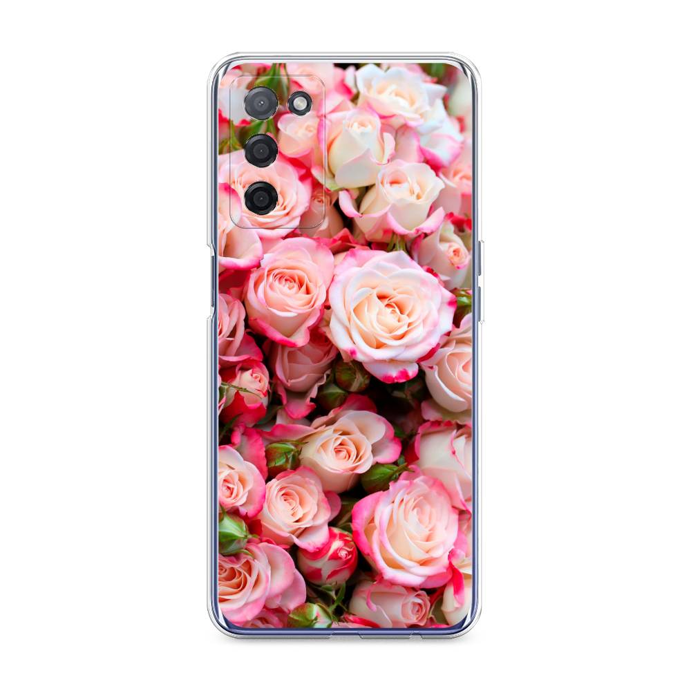 

Чехол на Oppo A55 5G "Много роз", Розовый, 256250-2