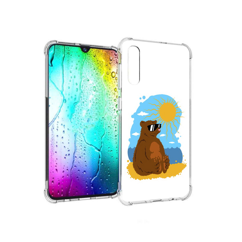 

Чехол MyPads Tocco для Samsung Galaxy A30s медведь на чиле (PT226907.519.468), Прозрачный, Tocco