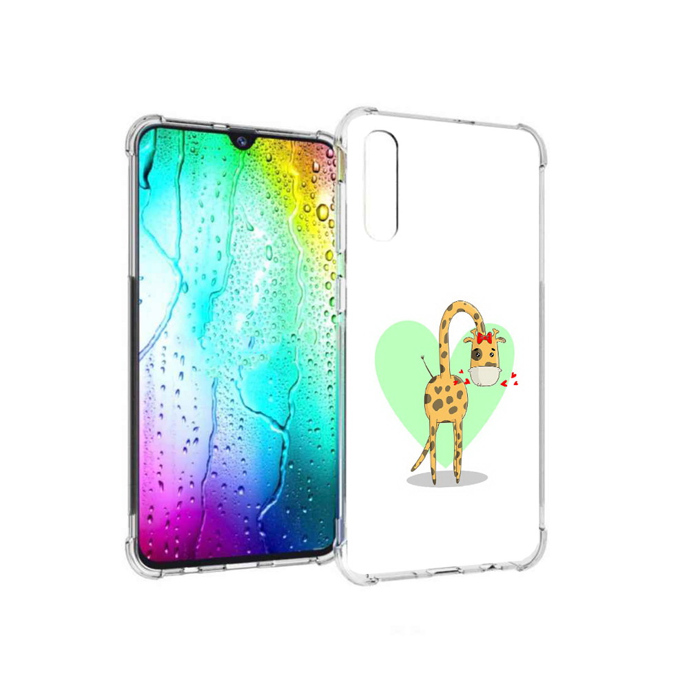 

Чехол MyPads Tocco для Samsung Galaxy A30s Влюбленный жираф 14 февраля (PT226907.519.47), Прозрачный, Tocco