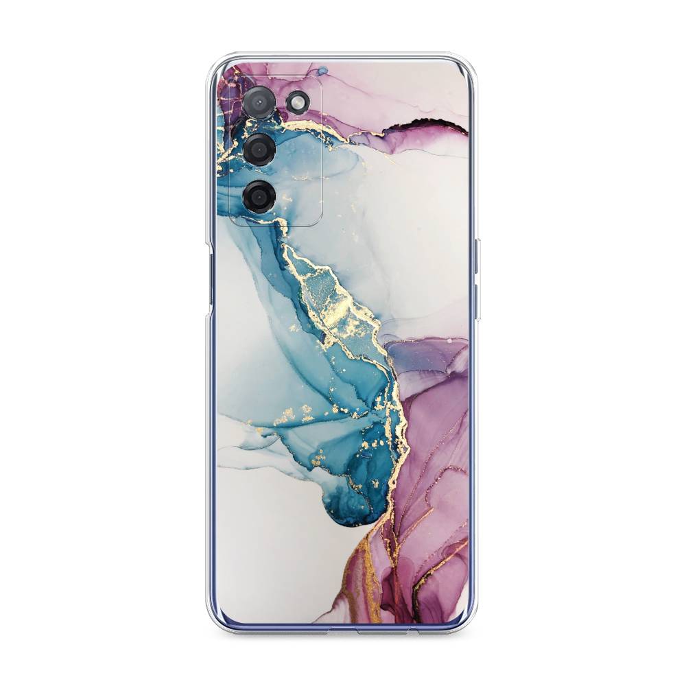 

Чехол на Oppo A55 5G "Розовые разводы рисунок", 256250-3
