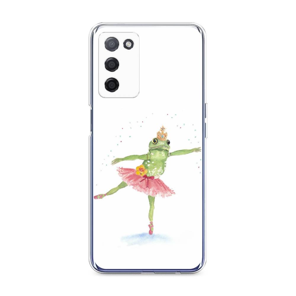 

Чехол на Oppo A55 5G "Лягушка-балерина", Зеленый, 256250-4