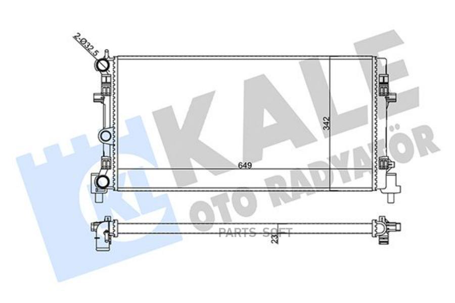 

356425_радиатор системы охлаждения! Seat Ibiza V 1.2-1.6i 08>