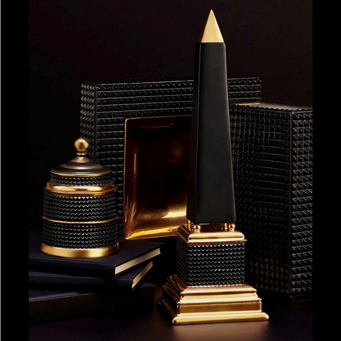 

Обелиск "Библиотека" gold, 11 × 11 × 36 см, Премиум — Библиотека