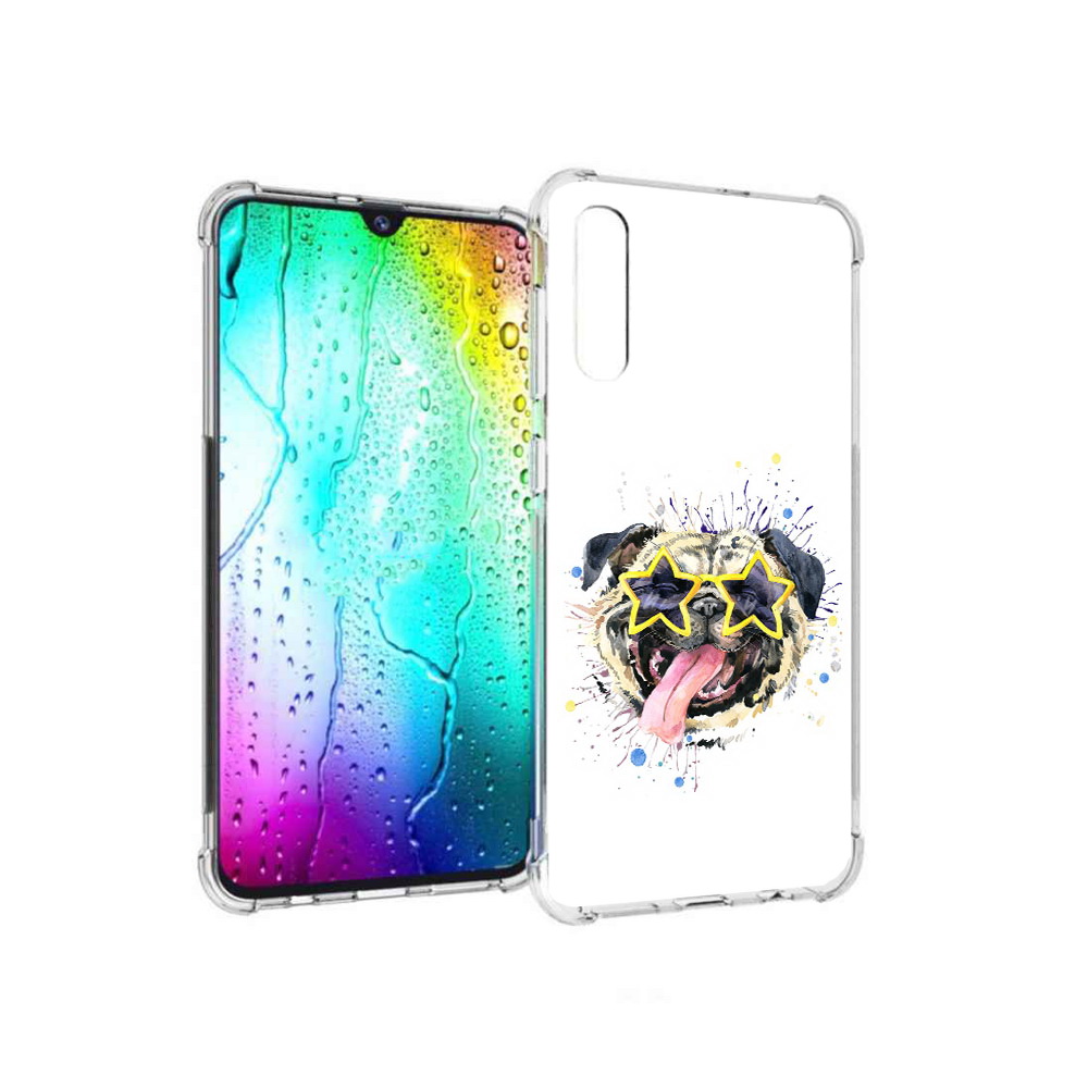 

Чехол MyPads Tocco для Samsung Galaxy A30s мопс боксер (PT226907.519.482), Прозрачный, Tocco