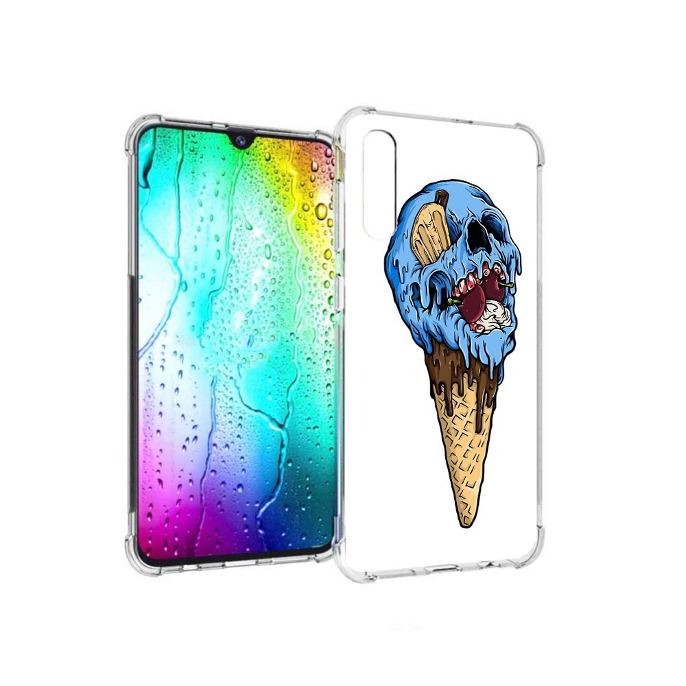 

Чехол MyPads Tocco для Samsung Galaxy A30s мороженное череп (PT226907.519.484), Прозрачный, Tocco