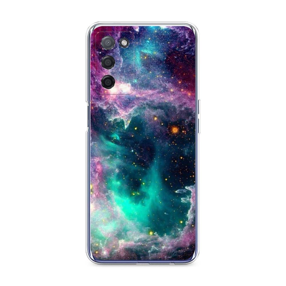

Чехол на Oppo A55 5G "Звездные облака", Розовый;бежевый, 256250-2