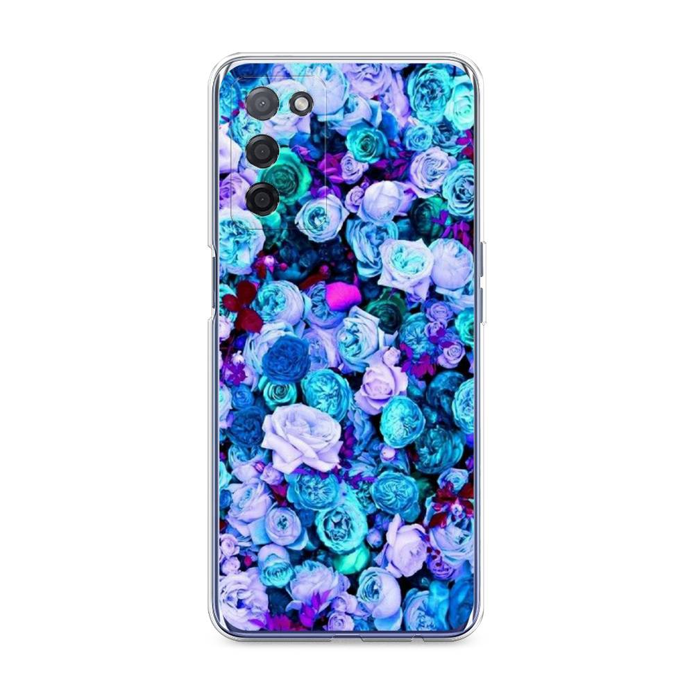 

Чехол на Oppo A55 5G "Цветочный ковер", Фиолетовый, 256250-2