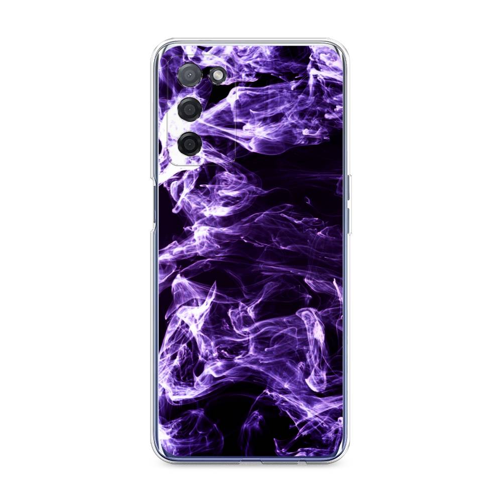

Чехол на Oppo A55 5G "Фиолетовый дым", Фиолетовый;белый;черный, 256250-3
