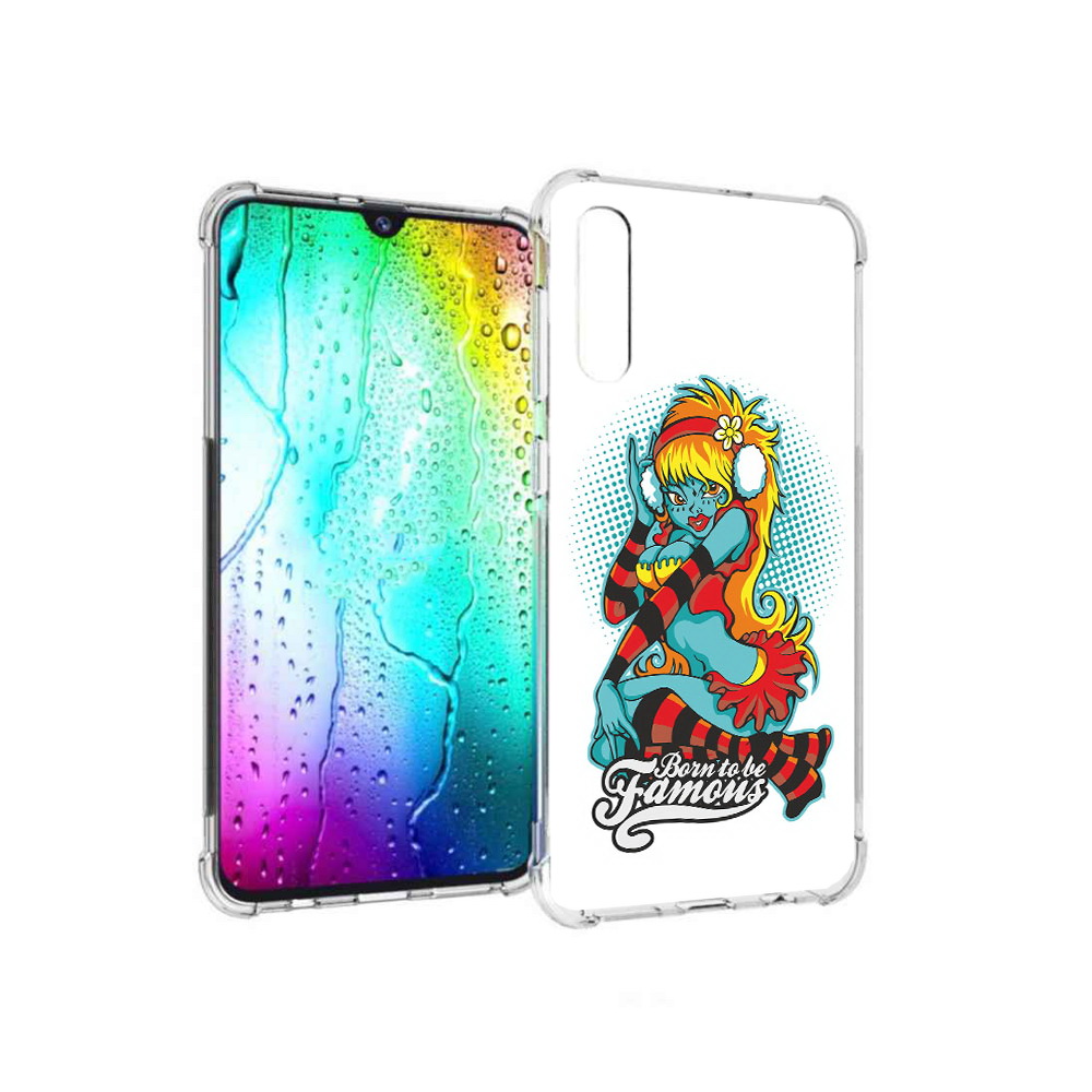 

Чехол MyPads Tocco для Samsung Galaxy A30s нарисованная девушка в наушниках, Прозрачный, Tocco