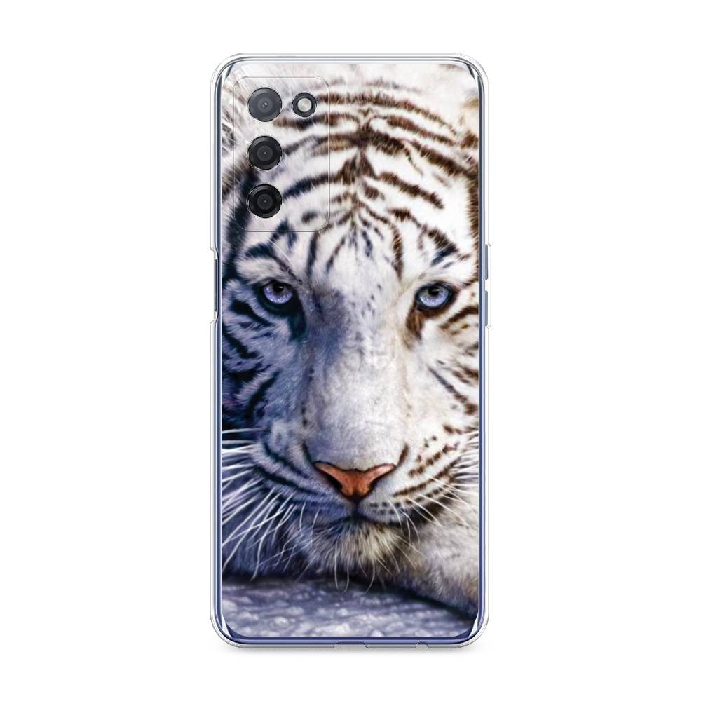 

Чехол на Oppo A55 5G "Бенгальский тигр", Коричневый;белый, 256250-1