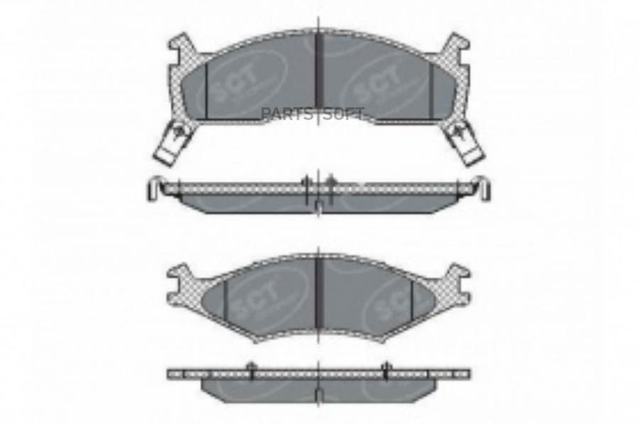 

Тормозные колодки SCT sp267