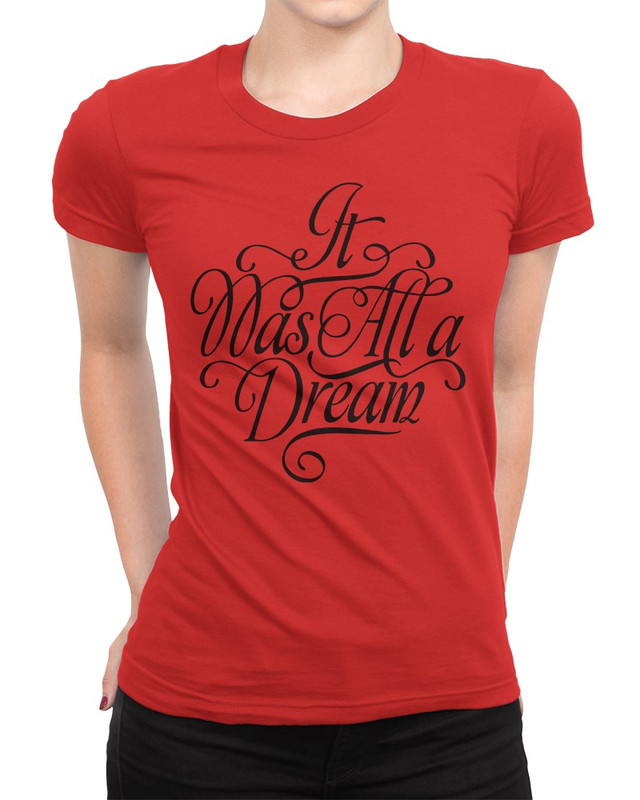 фото Футболка женская dreamshirts the notorious big - it was all a dream красная s