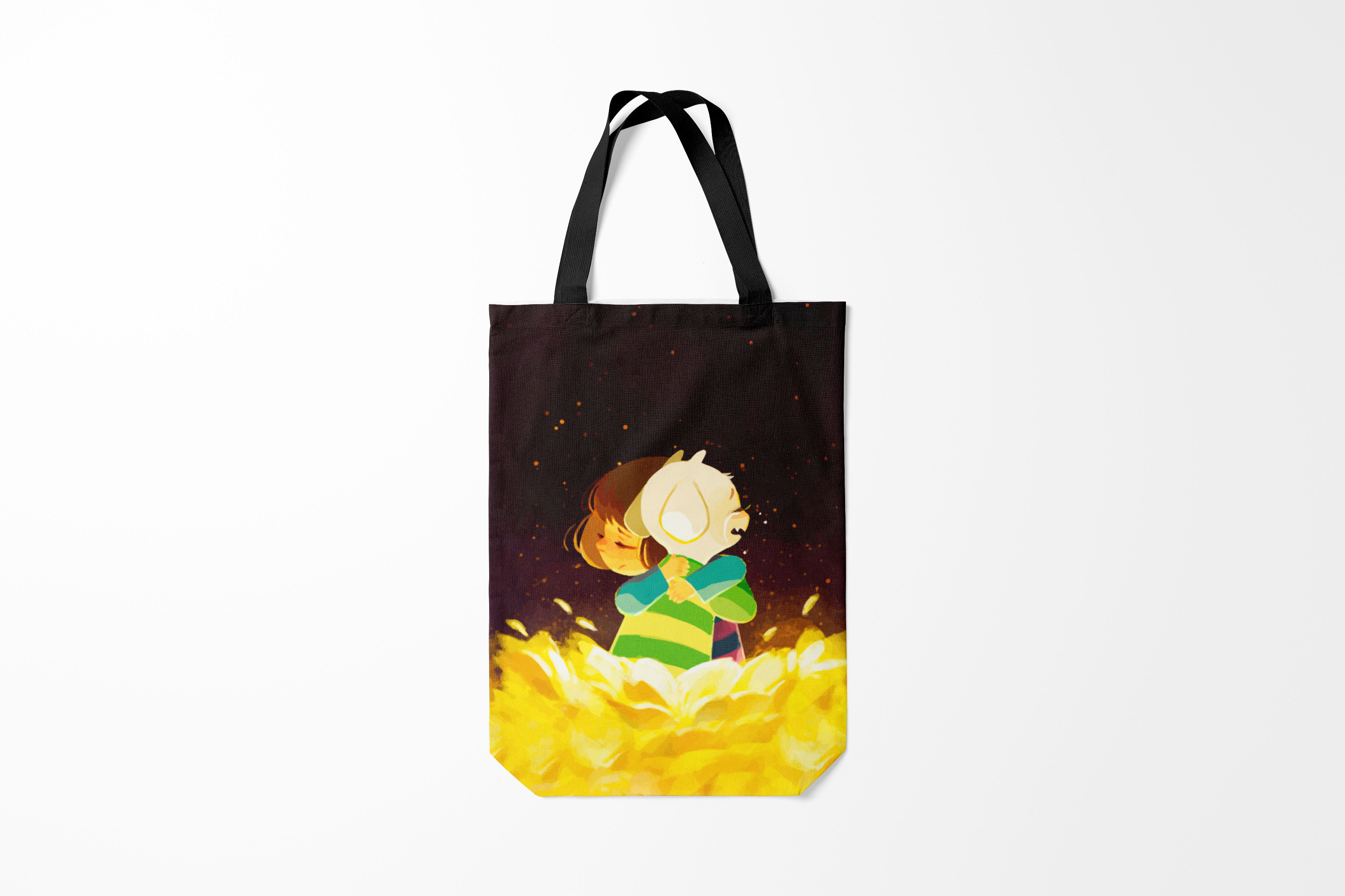 

Сумка шoппер унисекс Burnettie Undertale Фриск и Азриэль,, Undertale Фриск и Азриэль