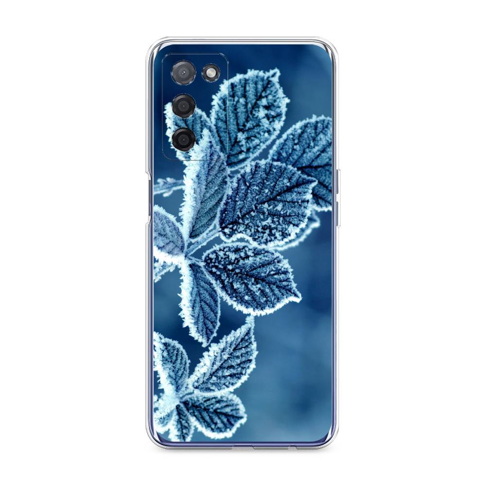

Чехол на Oppo A55 5G "Зима 6", Голубой;белый, 256250-2