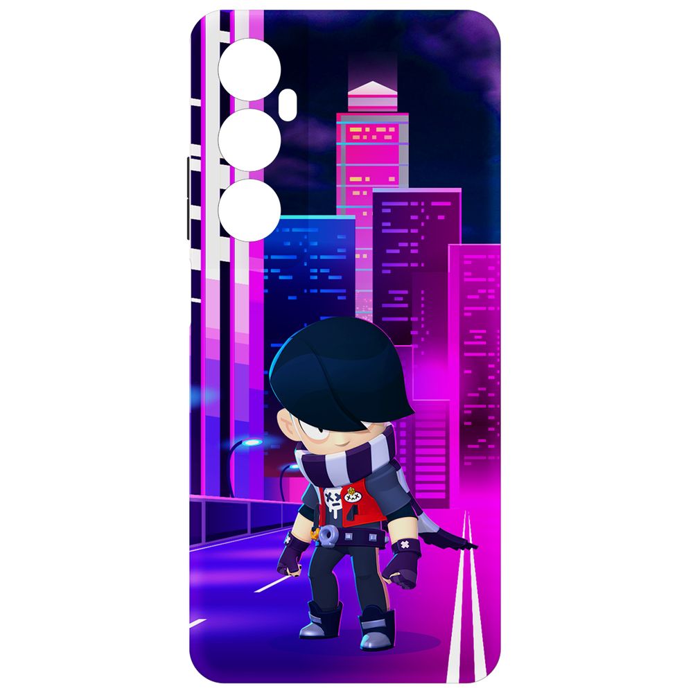 

Чехол Krutoff для Realme C65 Brawl Stars - Эдгар, Черный