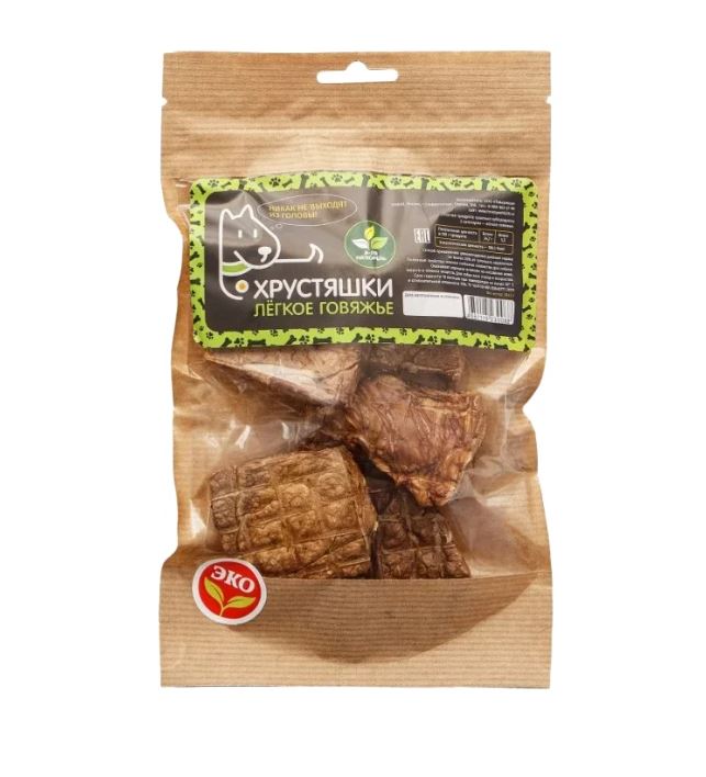 

Лакомство для собак Хрустяшка Легкое говяжье, 30 г
