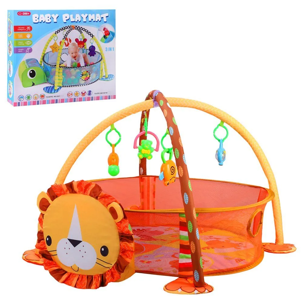 

Детский развивающий коврик Smart Baby 3в1, манеж, сухой бассейн, оранжевый, JB0333974