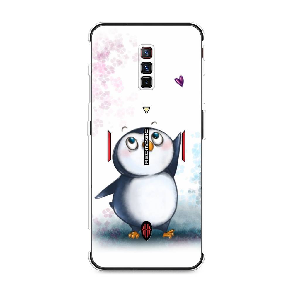 

Чехол Awog на ZTE Nubia Red Magic 6 / ЗТЕ Нубиа Ред Мэджик 6 "Пингвин и сердечко", Разноцветный, 135150-1