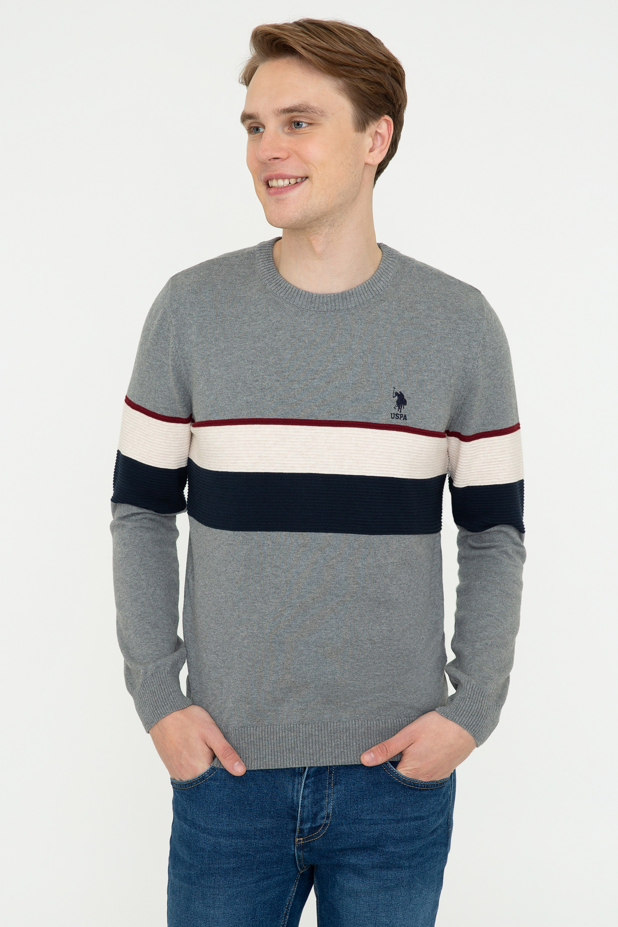 

Джемпер мужской U.S. POLO Assn. G081SZ0TK0PRAG серый 2XL, G081SZ0TK0PRAG