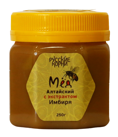 

Медовая композиция с экстрактом имбиря Русские корни 250 гр
