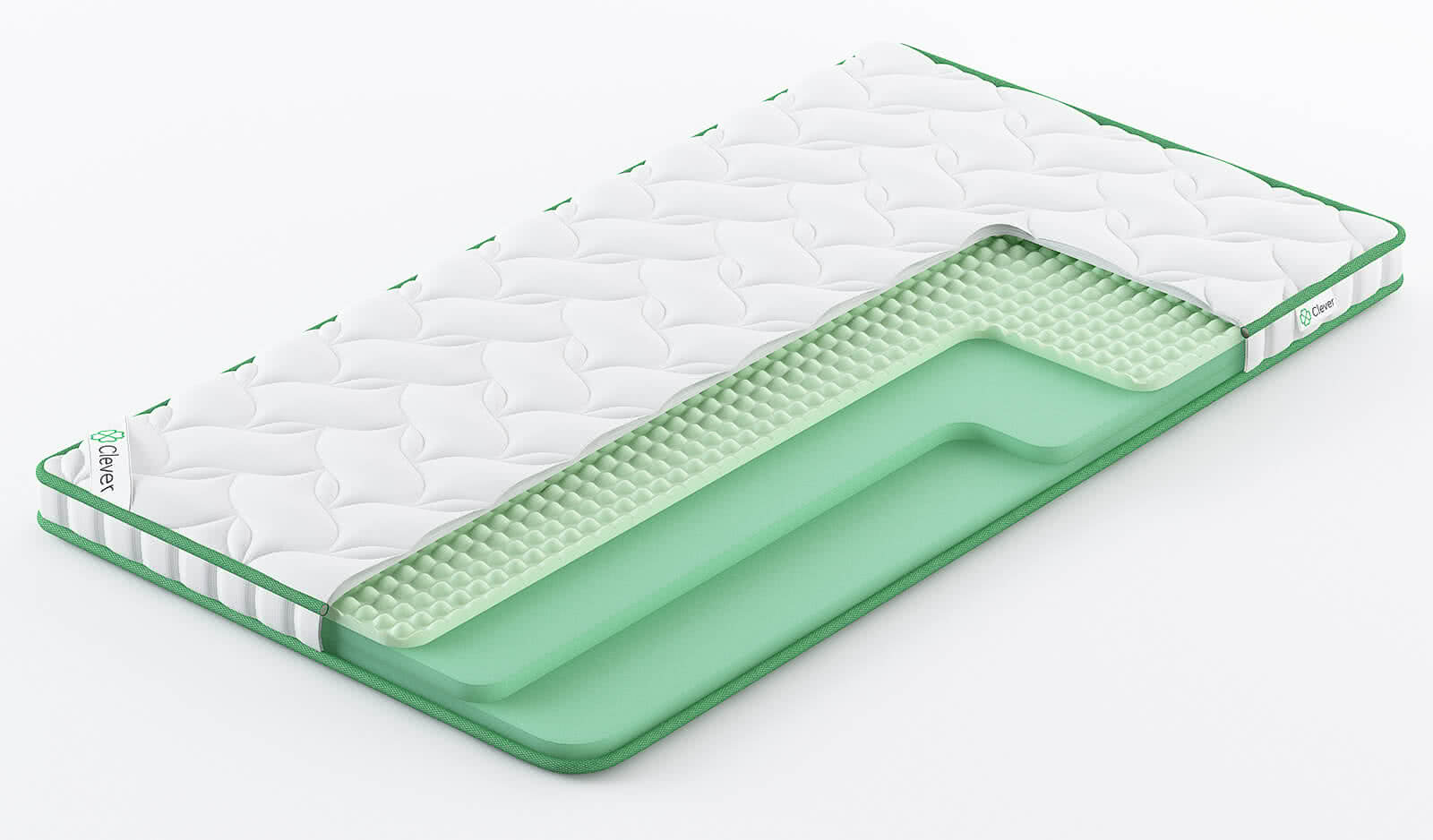 

Топпер Clever FoamTop Wave High 100x200, Белый, Clever FoamTop Wave High