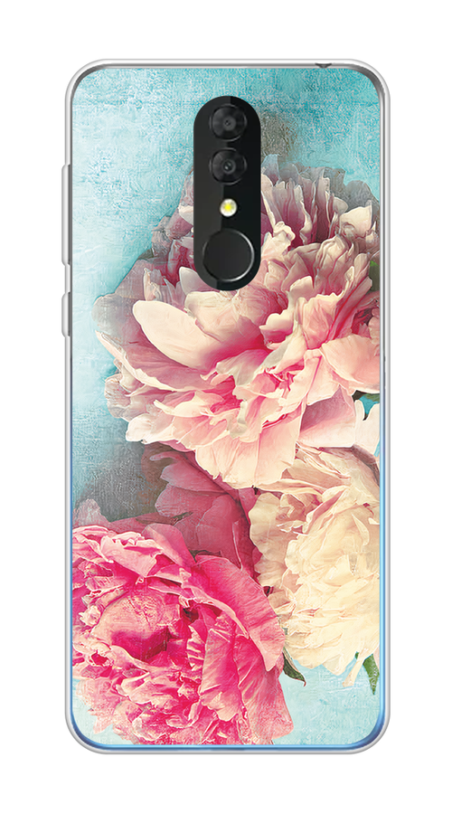 

Чехол Awog на Alcatel 3 5053Y (2019) / Алкатель 3 5053Y (2019) "Пионы new", Разноцветный, 170550-8