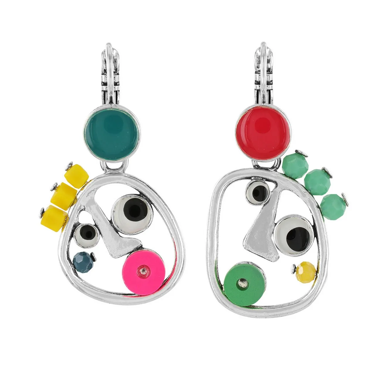 

Серьги подвески из бижутерного сплава TARATATA TT-W23-05737-10, бусины/смола, TT-W23-05737-10