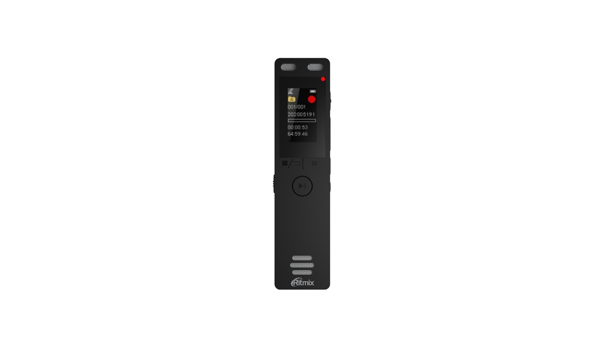 

Цифровой диктофон Ritmix RR-155 16 Гб черный, RR-155