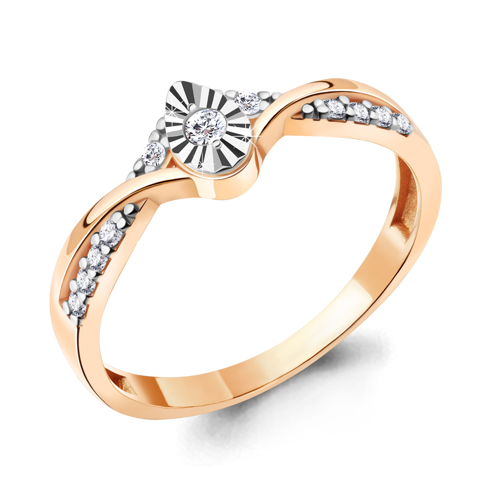 

Кольцо из серебра р.  AQUAMARINE 67359А_925_з, 67359А_925_з