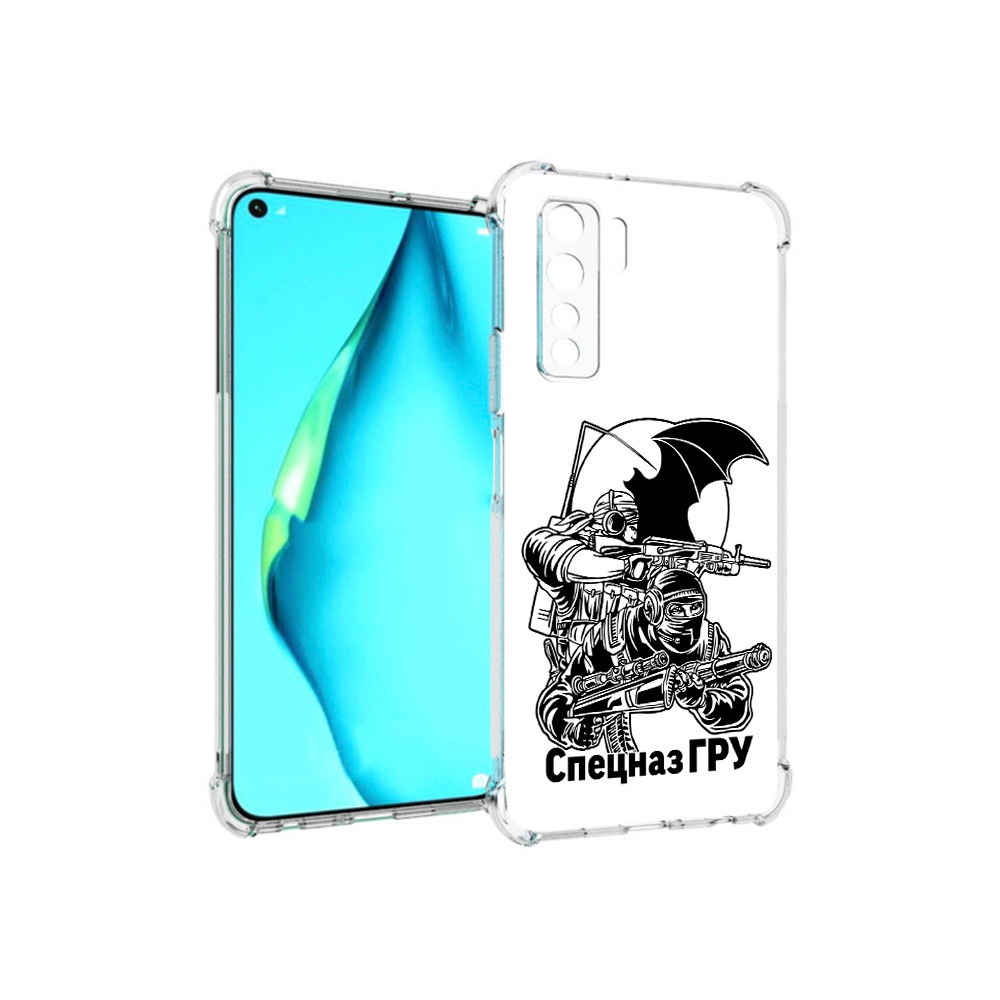 

Чехол MyPads Tocco для Huawei Nova 7 SE спецназ гру, Прозрачный, Tocco