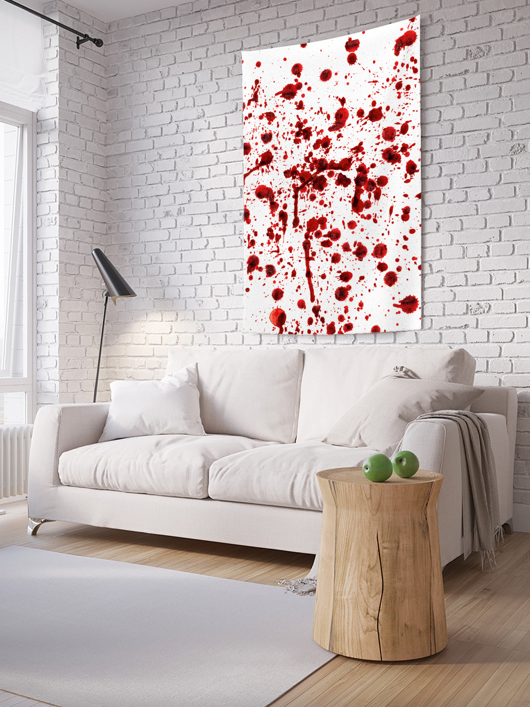 

Вертикальное фотопанно на стену JoyArty Кровавые следы 150x200 см, Кровавые следы