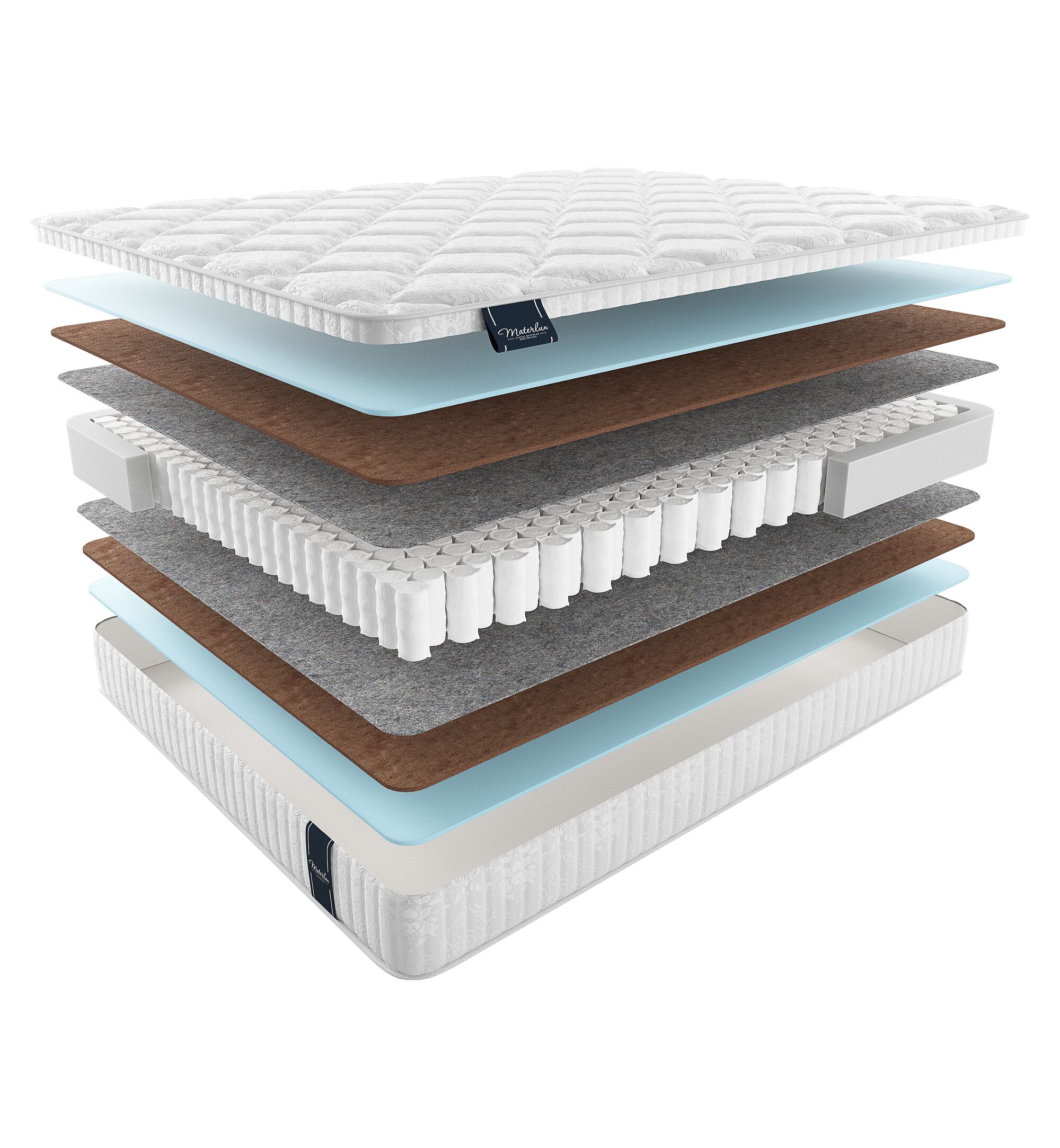 

Матрас Materlux Comfort Aosta 220х200, Бежевый;белый;серый;серебристый, Aosta