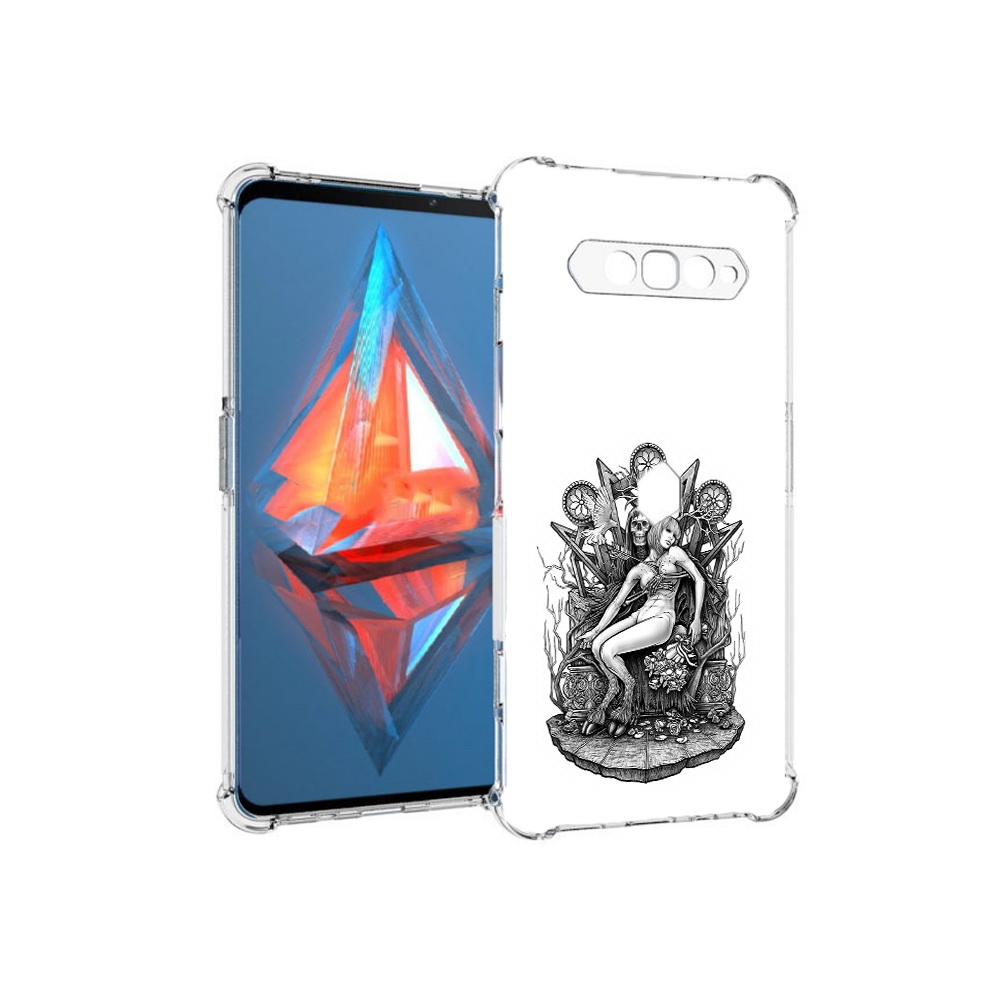 

Чехол MyPads Tocco для Xiaomi Black Shark 4 девушка на троне (PT162389.266.309), Прозрачный, Tocco