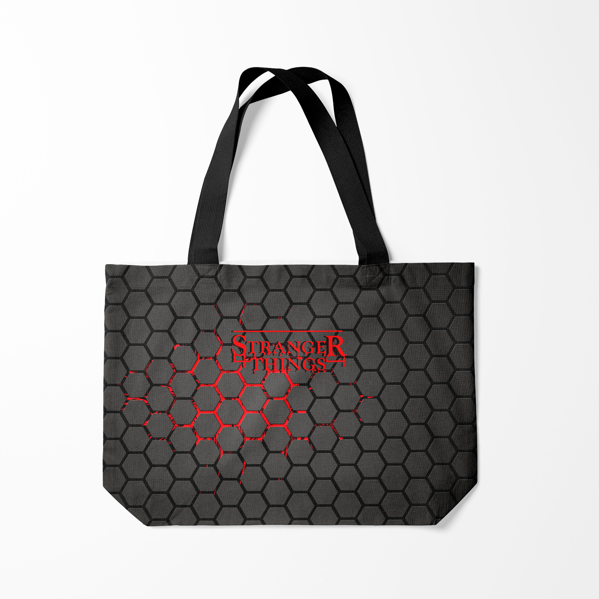 

Сумка шoппер унисекс Burnettie STRANGER THINGS, серый, STRANGER THINGS