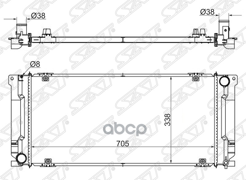 

Радиатор Gazelle Next (Евро-4) 12- 2.8cummins Sat арт. SG-GZ0001