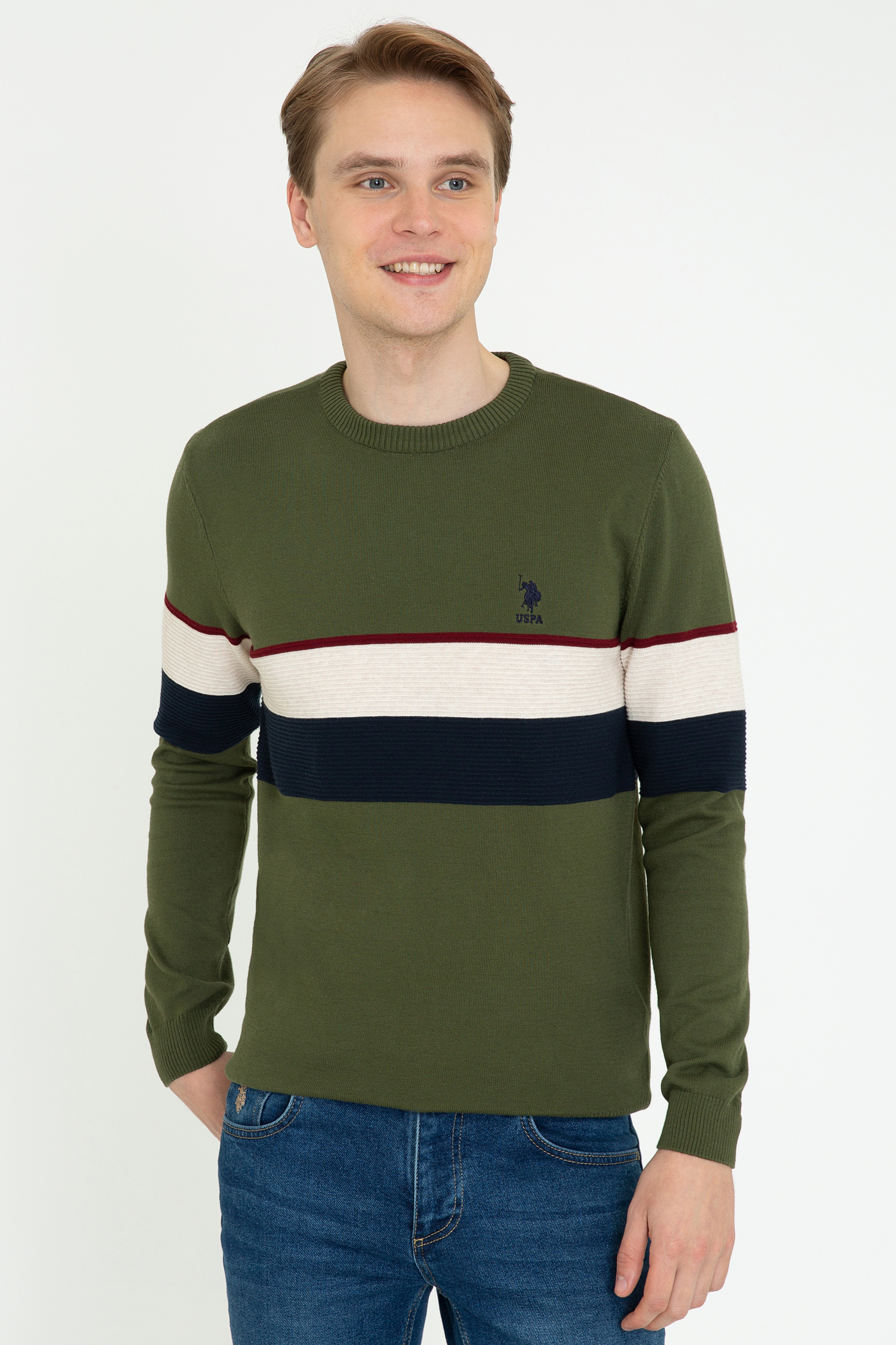 

Джемпер мужской U.S. POLO Assn. G081SZ0TK0PRAG хаки L, G081SZ0TK0PRAG