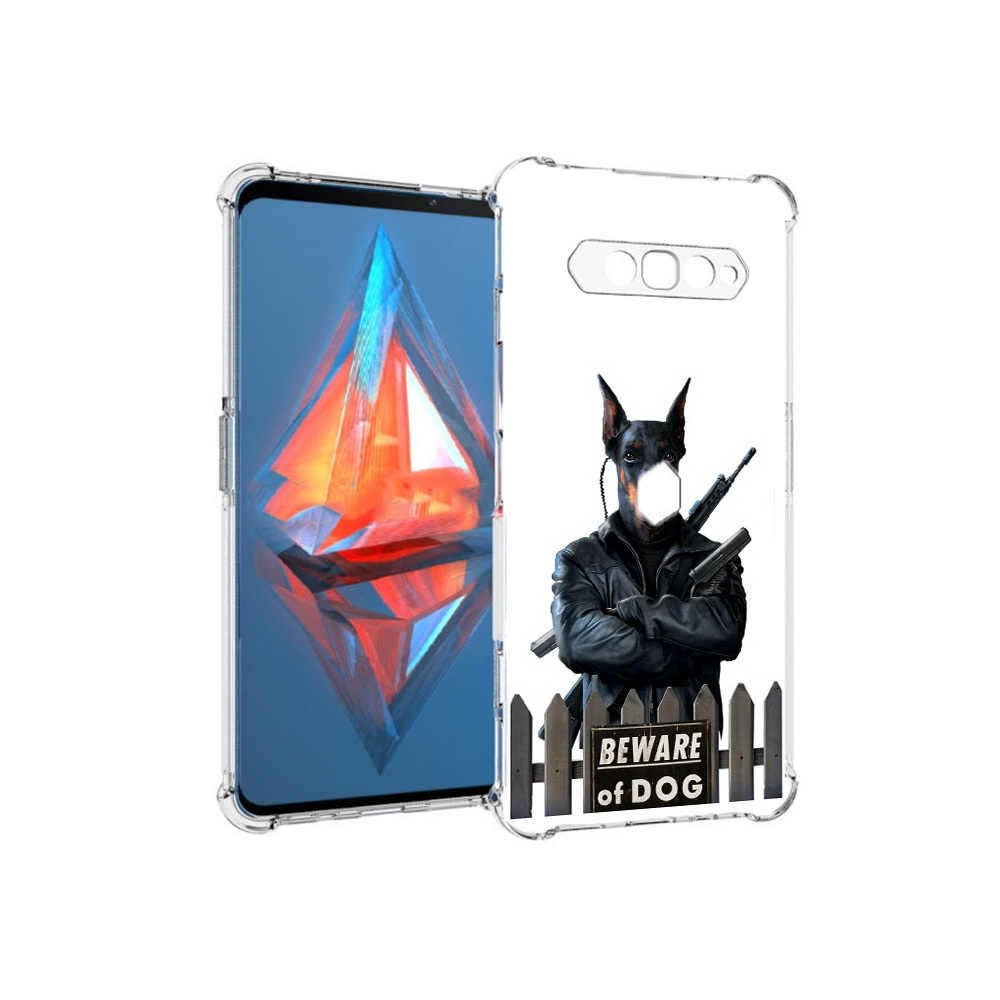 

Чехол MyPads Tocco для Xiaomi Black Shark 4 доберман (PT162389.266.332), Прозрачный, Tocco