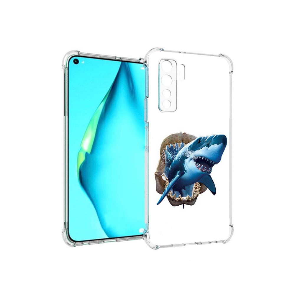 

Чехол MyPads Tocco для Huawei Nova 7 SE челюсти, Прозрачный, Tocco